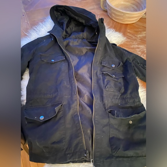VGC 8/10 Uniqlo hard twill lined fall parka military style jacket in men’s SZ M! - Picture 1 of 6
